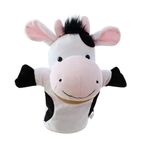 Asudaro Bebek çocuk doğum günü parmak pelüş hayvan el kuklası oyuncak gerçekçi beyaz kum derisi bebekleri/bej kaplan/kaplumbağa / kurbağa yumuşak pelüş el kuklası süt ineği