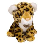 Asudaro Çizgi film pelüş hayvan, simüle leopar bebek, kabarık pelüş hayvan, süper yumuşak, pelüş yastık hayvan oyuncağı, pelüş hayvan severler için hediye, 25 cm (kahverengi)