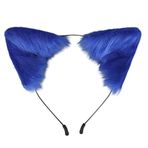 Asudaro El Yapımı Kedi Kulakları Tilki Kulakları Cadılar Bayramı Kostüm Aksesuar Kafa Bandı Fursuit Şapkalar Cosplay Kostüm Parti Aksesuarları Kadın ve Çocuk Temalı Parti Karnaval Mavisi