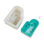 Asudaro Erkek Yüz Sabunu Kalıbı, 3D Yüz Heykeli, Reçine Kalıp, Silikon Soyut Mum Kalıpları, İnsan Yüzü İçin Soyut Mum Kalıbı, 3D Portre Heykel, Reçine Kalıplama Kalıbı