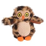 Asudaro Evcil Hayvanlar için Peluş Oyuncaklar, Panda, Rakun, Tembellik, Tilki, Kuzu, Sincap, Baykuş, Samanlık, Ağaç Mağarası, Kuş Evi, Saklambaç Oyunu, Evcil Hayvan - Peluş Oyuncak, 10 cm Baykuş