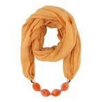 Asudaro Kadın Bezleri Kolye Moda Takı Kolye Şallar Güneş Koruması Yıl Dönümü Bohem Stil Zincir Püsküllü Şal Kolye Boyun Eşarp Giyim Şık Şal Sargı Pashminas 180 x 48 cm, koyu sarı, Ölçü Birimi