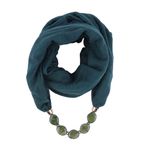 Asudaro Kadın Bezleri Kolye Moda Takı Kolye Şallar Güneş Koruması Yıl Dönümü Bohem Stil Zincir Püsküllü Şal Kolye Boyun Eşarp Giyim Şık Şal Sargı Pashminas 180 x 48 cm, siyah yeşil, Ölçü Birimi