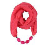 Asudaro Kadın Bezleri Kolye Moda Takı Kolye Şallar Güneş Koruması Yıl Dönümü Bohem Stil Zincir Püsküllü Şal Kolye Boyun Eşarp Giyim Şık Şal Sargı Pashminas 180 x 48 cm, Wassermelonenrot, Ölçü Birimi