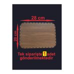 ASUDE HEDİYELİK Ahşap Ceviz 28x20 Cm 1 ad Raddan Bambu Tepsi Örgü Plaka Supla Altlık Tığ Taban Işi Sepet Tabanı