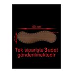ASUDE HEDİYELİK Ahşap Ceviz 40x14 Cm 3 Ad Bambu Tepsi Örgü Plakası Supla Delikli Altlık Tığ Taban Işi Sepet Tabanı