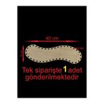 ASUDE HEDİYELİK Ahşap Krem 40x14 Cm 1 Ad Bambu Tepsi Örgü Plakası Supla Delikli Altlık Tığ Taban Işi Sepet Tabanı-