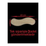 ASUDE HEDİYELİK Ahşap Krem 40x14 Cm 3 Ad Bambu Tepsi Örgü Plakası Supla Delikli Altlık Tığ Taban Işi Sepet Tabanı