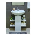 Asude Home Lavabo Altı Dolap, Banyo Dolabı, Banyo Düzenleyici Dolap, Beyaz, Asude Home
