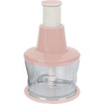 Asude Plastik Press Chopper 3 Bıçaklı Basmali Kilitlemeli El Rondosu - Pembe