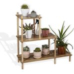 Asudehome Saksı Standı Bahçe 3 Katlı Saksılık Çiçek Rafı Ahşap Saksılık Çiçeklik No1