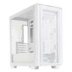 ASUS A21 Kasa 360 mm Soğutucu, 380 mm Uzunluğa Kadar Ekran Kartı ve Standart ATX PSU Destekli, Gizli Kablo Bölmeli Micro-ATX Bilgisayar Kasası, Beyaz