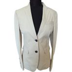 Asus Deri - Hakiki Deri Kadın Bej Blazer Ceket - XS