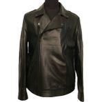 Asus Deri Laroson Kuzu Derisi Biker Model Siyah Erkek Ceket - 01 Siyah - 2XL