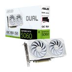 Asus Dual GeForce RTX 5060 White OC DUAL-RTX5060-O8G-WHITE 8GB GDDR7 Ekran Kartı