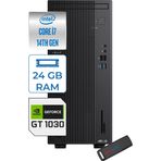 Asus Expertcenter D501mer Intel® Core™ İ7-14700 24Gb Ddr5 2Tb Ssd 4Gb/Gt1030 Wın11home Mini Tower Masaüstü Bilgisayar Wd501mer21h09+Zettausbbellek