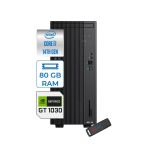Asus Expertcenter D501mer Intel® Core™ İ7-14700 80Gb Ddr5 512Gb Ssd 4Gb/Gt1030 Freedos Mini Tower Masaüstü Bilgisayar Wd501mer21f27+Zettausbbellek