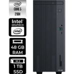 Asus Expertcenter P500MV Core 5 210H Masaüstü Bilgisayar 48GB RAM 1TB SSD FreeDOS + Per4 USB P500C52108512B0DP310