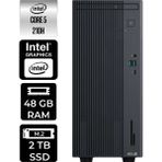 Asus Expertcenter P500MV Core 5 210H Masaüstü Bilgisayar 48GB RAM 2TB SSD FreeDOS + Per4 USB P500C52108512B0DP311