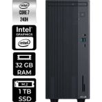Asus Expertcenter P500MV Core 7 240H Masaüstü Bilgisayar 32GB RAM 1TB SSD FreeDOS + Per4 USB P500C724016512B0DP306