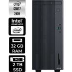 Asus Expertcenter P500MV Core 7 240H Masaüstü Bilgisayar 32GB RAM 2TB SSD FreeDOS + Per4 USB P500C724016512B0DP307