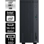 Asus Expertcenter P500MV Core 7 240H Masaüstü Bilgisayar 96GB RAM 1TB SSD FreeDOS + Per4 USB P500C724016512B0DP318