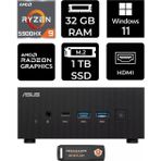 Asus Expertcenter Pn52 R9-5900Hx 32Gb Ram 1Tb Ssd W11pro Mini Masaüstü Pc & Per4 Bellek