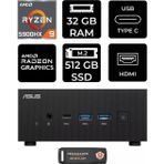 Asus Expertcenter Pn52 R9-5900Hx 32Gb Ram 512Gb Ssd Fdos Mini Masaüstü Pc & Per4 Bellek