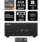 Asus Expertcenter Pn52 R9-5900Hx 36Gb Ram 1Tb Ssd W11pro Mini Masaüstü Pc & Per4 Bellek