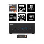 Asus Expertcenter Pn52 R9-5900Hx 64Gb Ram 512Gb Ssd W11Home Mini Masaüstü Pc & Per4 Bellek 702187514255 702187514255