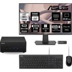 Asus Expertcenter PN64 i7 13700H Mini PC 64GB RAM 2TB SSD 23.8" FHD Win11 Pro + Per4 USB PN64BS70310MDP507 - Windows 11 Pro