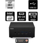 Asus Expertcenter PN64 i7 13700H Mini PC 80GB RAM 4TB SSD FreeDOS + Per4 USB PN64BS70310MDP332 - Yok (Free Dos)