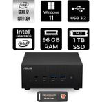 Asus Expertcenter PN64 i7 13700H Mini PC 96GB RAM 1TB SSD Win11 Pro + Per4 USB PN64BS70310MDP406 - Windows 11 Pro