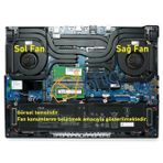 Asus G713q Uyumlu Notebook Gpu, Vga Fanı, Sağ Fan - Ver.2 - 12v - Tip-a / 13nr06x0t01011 -