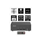 Asus Nuc 15 Pro Slim Intel Core 7 240H 16Gb 512Gb Ssd W11h Mini Masaüstü Bilgisayar