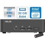 Asus Nuc 15 Pro Slim Kit Intel Core 5-225H 4.9ghz Up 32GB Ddr5 2tb SSD Intel® Graphics Freedos Mini Masaüstü Bilgisayar RNUC15CRKU500002F14+ZETTAUSBBELLEK - Yok (Free Dos)