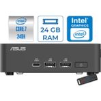 Asus Nuc 15 Pro Slim Kit Intel Core 7-240H 5.2ghz Up 24GB Ddr5 2tb SSD Intel® Graphics Freedos Mini Masaüstü Bilgisayar RNUC15CRKC700002F09+ZETTAUSBBELLEK - Yok (Free Dos)
