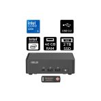 Asus Nuc 15 Pro Slim Ultra 5 225H 40Gb 2Tb Ssd Fdos Mini Masaüstü Bilgisayar & Per4 Usb Bellek