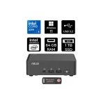 Asus Nuc 15 Pro Slim Ultra 5 225H 64Gb 1Tb Ssd W11P Mini Masaüstü Bilgisayar & Per4 Usb Bellek