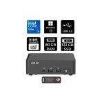 Asus Nuc 15 Pro Slim Ultra 5 225H 80Gb 512Gb Ssd W11P Mini Masaüstü Bilgisayar & Per4 Usb Bellek