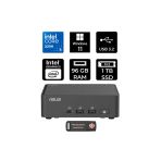 Asus Nuc 15 Pro Slim Ultra 5 225H 96Gb 1Tb Ssd W11H Mini Masaüstü Bilgisayar & Per4 Usb Bellek