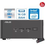 Asus Nuc 15 Pro Tall Kit Intel Core 5-210H 4.8Ghz Up 16Gb Ddr5 1Tb Ssd Intel® Graphics Freedos Mini Barebone Masaüstü Bilgisayar Rnuc15crhc500002f03+Zettausbbellek