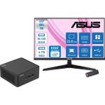 Asus Nuc 15 Pro Tall Kit Intel Core 5-210H 4.8ghz Up 16GB Ddr5 4tb SSD Intel® Graphics Asus 120Hz IPS 23.8 Fhd Mon. Freedos Mini Barebone Masaüstü Bilgisayar RNUC15CRHC50000223F05+ZETTAUSBBELLEK - Yok (Free Dos)