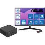 Asus Nuc 15 Pro Tall Kit Intel Core 5-210H 4.8Ghz Up 24Gb Ddr5 2Tb Ssd Intel® Graphics Asus 120Hz Ips 27 Inç Fhd Mon. Freedos Mini Barebone Masaüstü Bilgisayar Rnuc15crhc50000227f09+Zettausbbellek