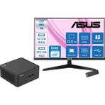Asus Nuc 15 Pro Tall Kit Intel Core 5-210H 4.8ghz Up 32GB Ddr5 512GB SSD Intel® Graphics Asus 120Hz IPS 23.8 Fhd Mon. Freedos Mini Barebone Masaüstü Bilgisayar RNUC15CRHC50000223F12+ZETTAUSBBELLEK - Yok (Free Dos)