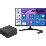 Asus Nuc 15 Pro Tall Kit Intel Core 5-210H 4.8ghz Up 96GB Ddr5 512GB SSD Intel® Graphics Asus 120Hz IPS 27 Inç Fhd Mon. WIN11PRO Mini Barebone Masaüstü Bilgisayar RNUC15CRHC50000227P32+ZETTAUSBBELLEK - Windows 11 Pro
