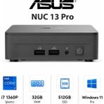 Asus NUC13 Pro Slim Kit NUC13ANKI7 Intel Core I7 1360P 32GB Ram 512GB SSD W11 Pro Mini Masaüstü Pc - Windows 11 Pro