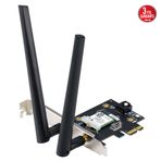ASUS PCE-BE6500, BE6500, 2xAnten, 6500Mbps, Tri-Bant, 6GHz WİFİ 7, Bluetooth v5.4, WPA3, PCI-Express x1, PCIe Adapter
