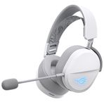ASUS ROG Pelta White kablosuz RGB oyun kulaklığı (ROG SpeedNova, Bluetooth, 2,4 GHz, USB-C, 50 mm ROG titanyum membran sürücüler, 10 mm süper geniş bantlı Boom mikrofon, 309 g hafif, Aura Sync RGB) |