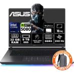 Asus Rog Strix G16 Intel Core Ultra 9 275HX 32GB 8tb SSD RTX5080 16GB 175W Windows 11 Pro 16" 240Hz Wqxga Taşınabilir Bilgisayar G615LW-S5185-A95 - 8 TB - 32 GB